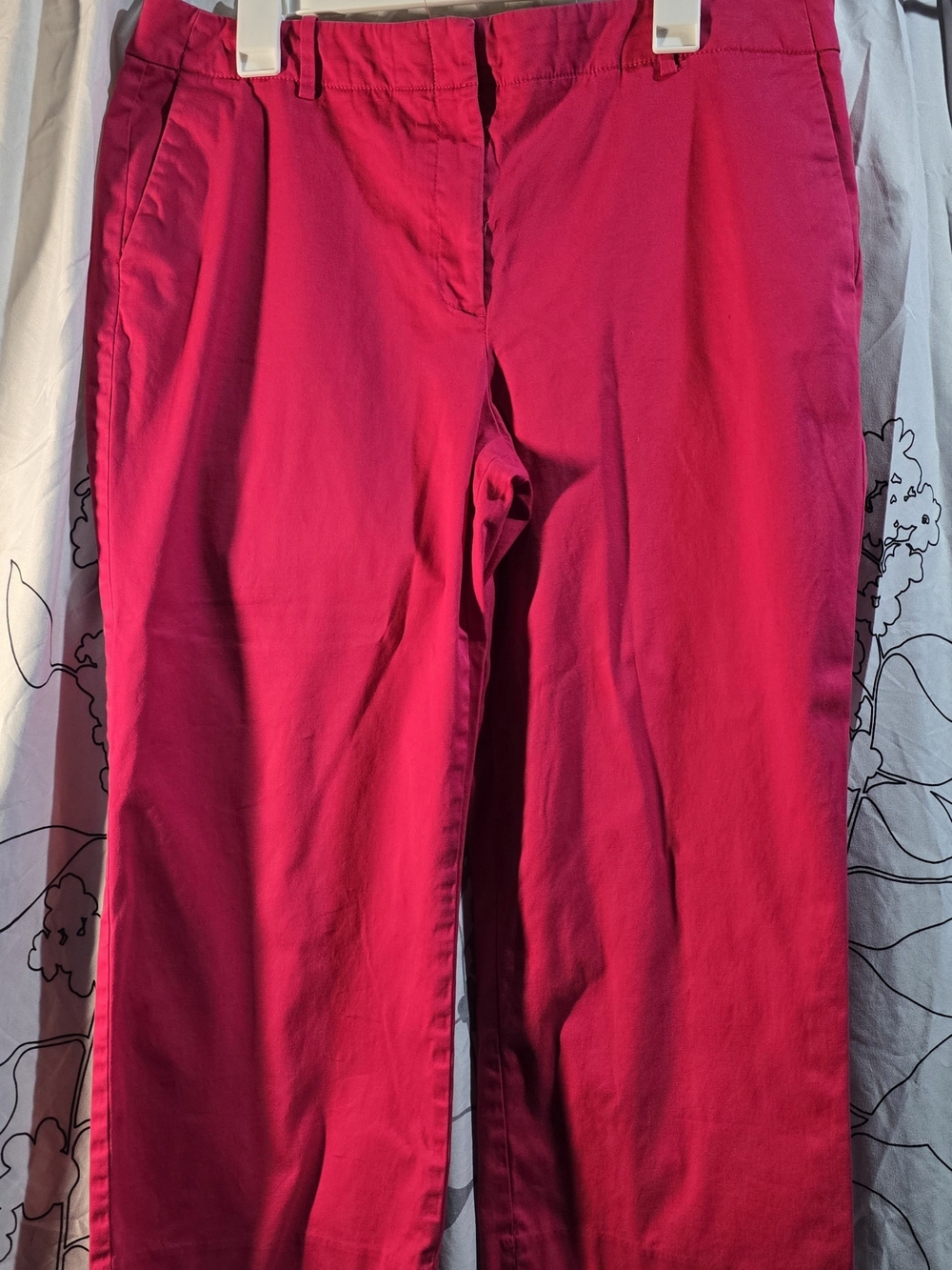 Size 14 Talbots Women's Wide-Leg Capris in Bright Fuchsia